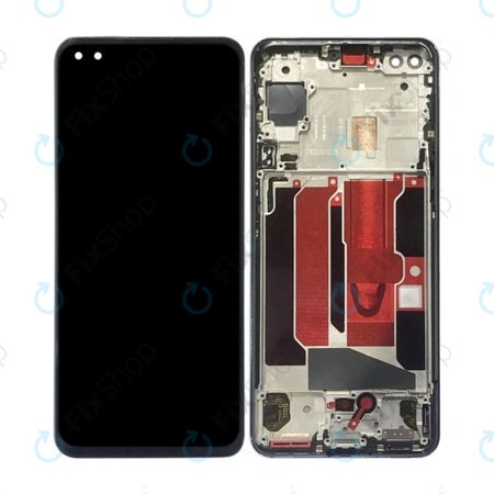 OnePlus Nord - LCD Display + Touchscreen Front Glas + Rahmen (Black) TFT
