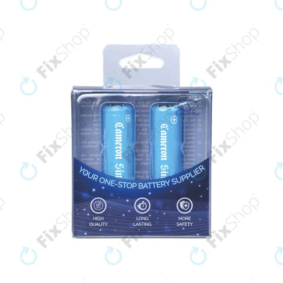 Wiederaufladbare Batterie, 2 Stk, 650mAh, Li-ion, 3.7V, 14430, HQ