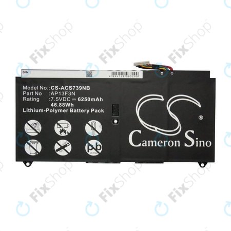 Akku batterie für Acer Aspire S7, 6250mAh, Li-Pol, 7.5V, AP13F3N, HQ