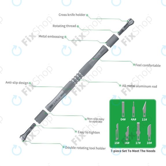 Relife RL-101B - CPU entfernen Kleber Klinge Messer Set 8in1