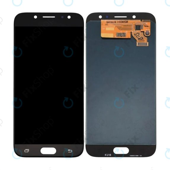 Samsung Galaxy J7 J730F (2017) - LCD Display + Touchscreen Front Glas (Black) OLED