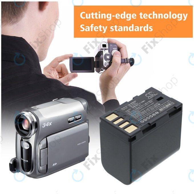 Batterie für JVC EX-Z2000, GR-D720, D740, D750, D770, 2400mAh, Li-Ion, 7.4V, BN-VF823, HQ
