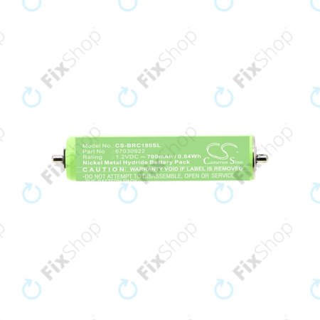 Akku batterie für Braun 1000, 180, 2000, 3000, 4735, 5411, Cruzer1, Cruzer Z20, 700mAh, Ni-MH, 1.2V, 67030922, HQ