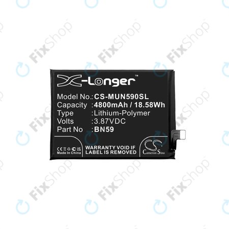 Xiaomi Redmi Note 10 M2101K7AI M2101K7AG, Note 10S M2101K7BG M2101K7BI - Akku Batterie BN59 4800mAh HQ