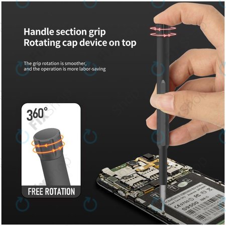 Kingsdun - Präzisionsset mit Schraubendreher und Bits 44in1