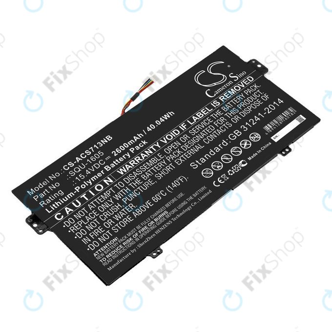 Akku batterie für Acer SF713-51, 2600mAh, Li-Pol, 15.4V, SQU-1605, HQ