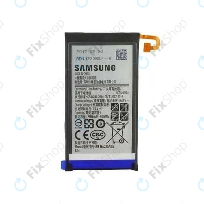 Samsung Galaxy A3 A320F (2017) - Akku Batterie EB-BA320ABE 2350mAh - GH43-04677A Genuine Service Pack