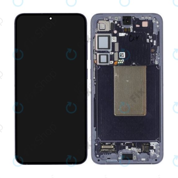 Samsung Galaxy S24 Plus S926B - LCD Display + Touchscreen Front Glas + Rahmen (Cobalt Violet) - GH82-33410C Genuine Service Pack