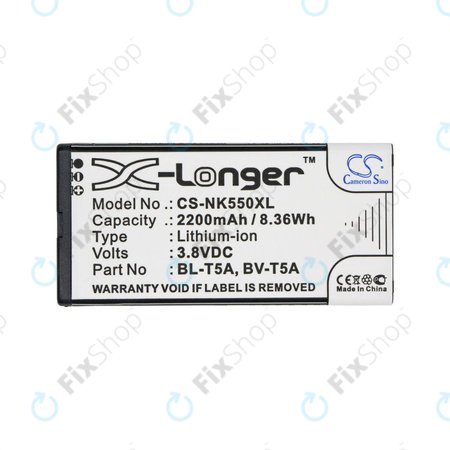 Batterie für Nokia Lumia 730, 2200mAh, Li-Ion, 3.8V, BL-T5A, HQ