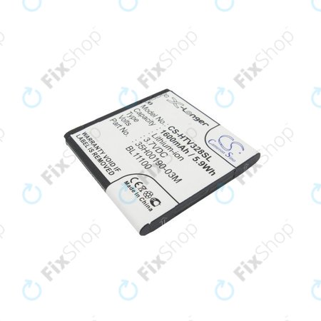 Akku batterie für HTC Desire X, Desire V, 1600mAh, Li-Ion, 3.7V, 35H00190-03M, HQ