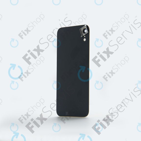 Apple iPhone XR - Backcover Glas + Kameraglas (Black)