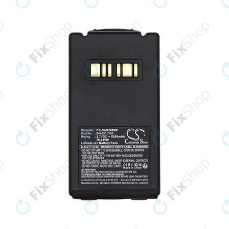 Batterie für Datalogic Falcon X3, Falcon X3+, Falcon X4, 5200mAh, Li-Ion, 3.7V, 94ACC1386, HQ