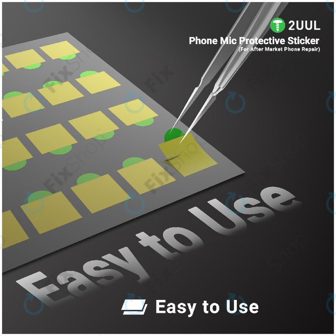 Schutzaufkleber für Telefon-Mikrofone, 2UUL DA32, 500 Stk./Packung