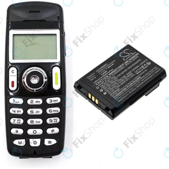 Batterie für Alcatel Mobile 300, 400 Dect, Mobile Reflexes 300, 400, 800mAh, Li-Ion, 3.7V, 3BN66305AAAA000828, HQ