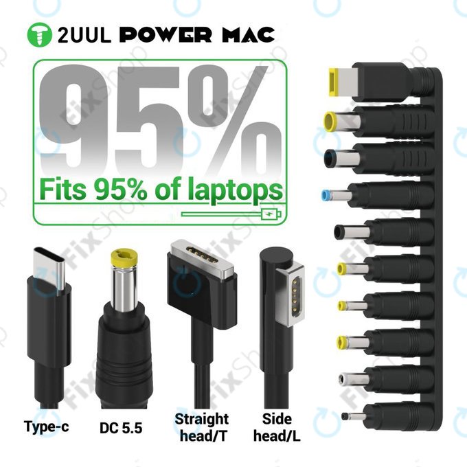 Diagnose-Netzkabel mit Digitalanzeige für Laptops, 2UUL PW08