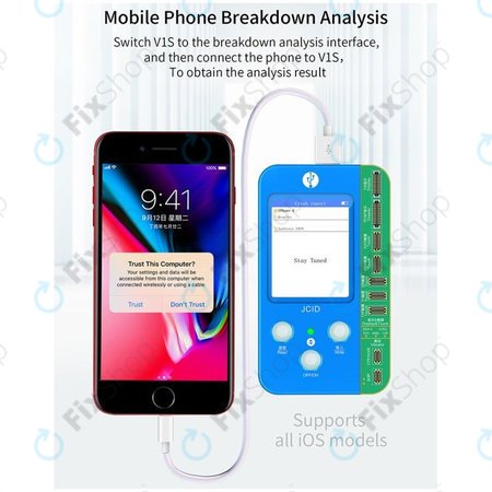 JC V1S - Multifunktionales Programmiergerät + LCD-Platine (iPhone 7 - 11 Pro Max)