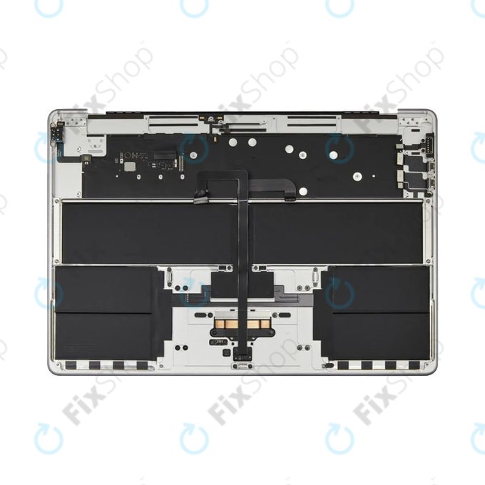 Oberer Tastaturrahmen für MacBook Air 15", A3114 (2024), mit US-Tastatur und Akku, Silver, 661-40267, Genuine Apple