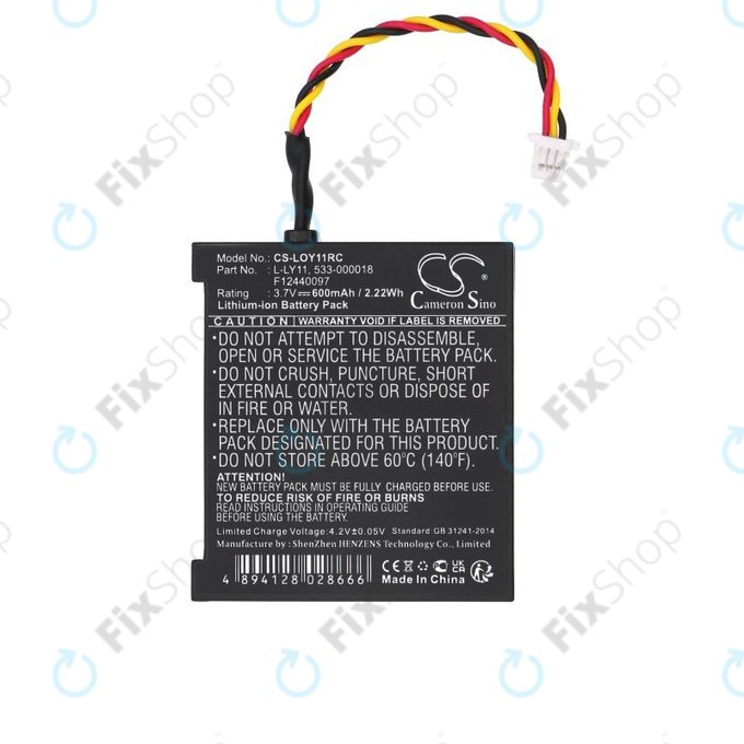 Akku batterie für Logitech G930, 600mAh, Li-Ion, 3.7V, L-LY11, HQ