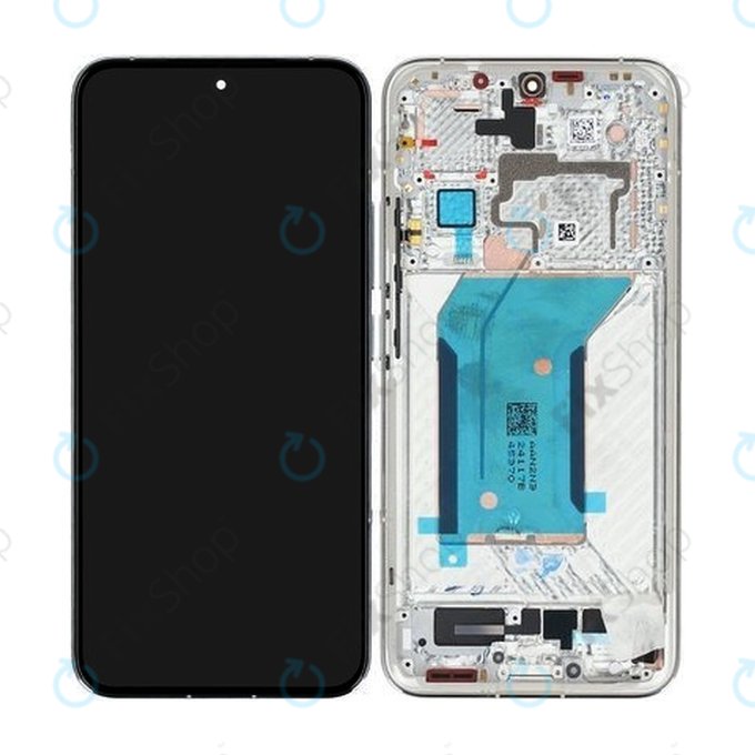 Xiaomi 14 23127PN0CC - LCD Display + Touchscreen Front Glas + Rahmen (White) - 56000500N300 Genuine Service Pack