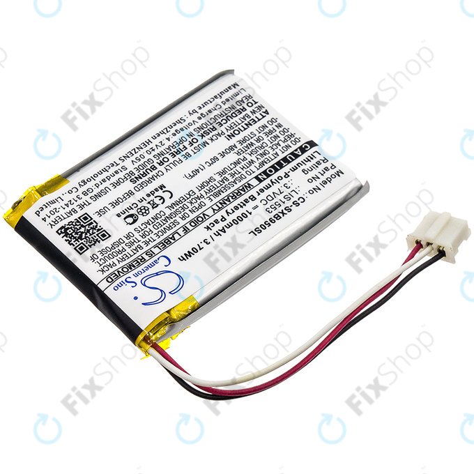 Akku batterie für Sony Mdr-Xb950n1, Srs-Ws1, 1000mAh, Li-Pol, 3.7V, LIS1553, HQ