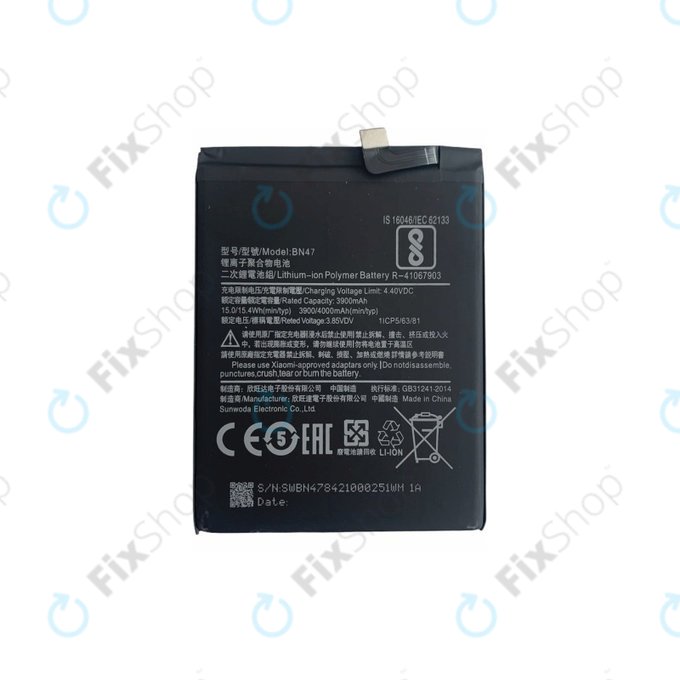 Xiaomi Mi A2 Lite (Redmi 6 Pro) - Akku Batterie BN47 4000mAh