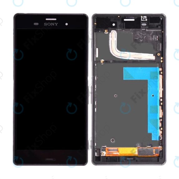 Sony Xperia Z5 E6653 - LCD Display + Touchscreen Front Glas + Rahmen (Black) TFT
