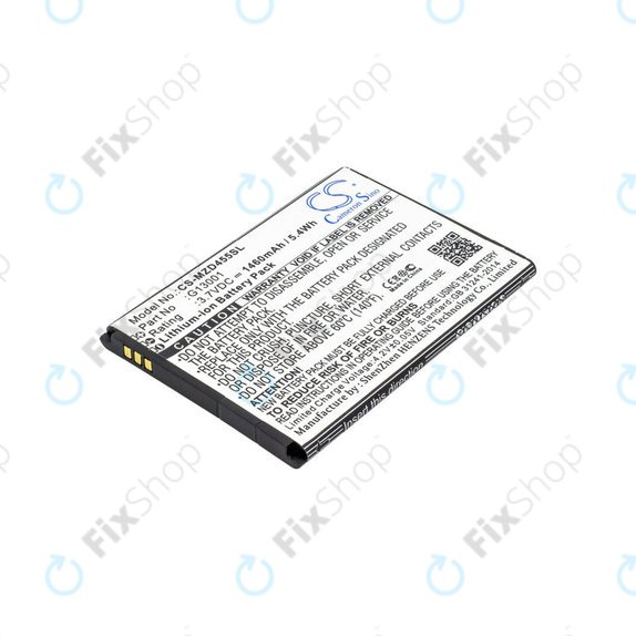 Batterie für Navon Mizu D455, 1460mAh, Li-Ion, 3.7V, G13001, HQ