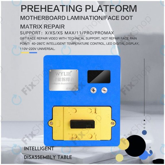 Wylie K85 - Vorheizplattform für Mainboard-Reparatur bei iPhone X, XS, XS Max, 11, 11 Pro, 11 Pro Max