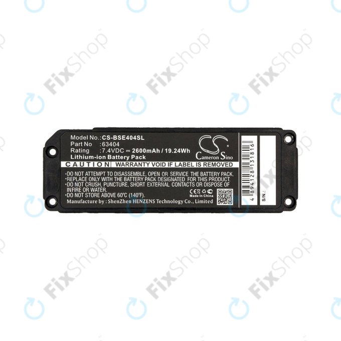 Batterie für Bose 413295, Bose SoundLink Mini, 2600mAh, Li-Ion, 7.4V, 063404, HQ