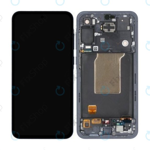 Samsung Galaxy A55 A556B - LCD Display + Touchscreen Front Glas + Rahmen (Awesome Navy) OLED