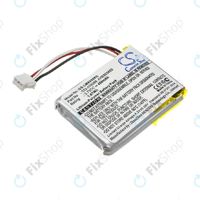 Batterie für Logitech MX Master, 450mAh, Li-Pol, 3.7V, AHB303450, HQ