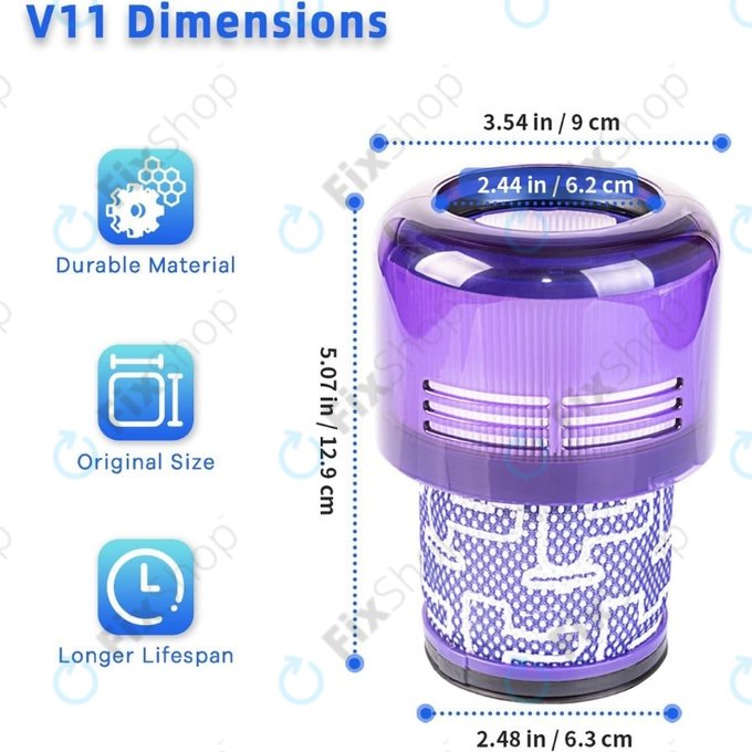 Dyson V11, V15 - Staubfilter