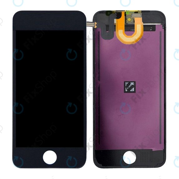 Apple iPod Touch (5th Gen, 6th Gen, 7th Gen) - LCD Display + Touchscreen Front Glas + Rahmen (Black) TFT