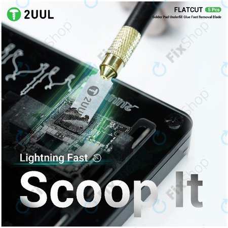 Klingen zum Entfernen von Underfill-Kleber, Flachschnitt, 2UUL DA28, 5 Stk./Packung