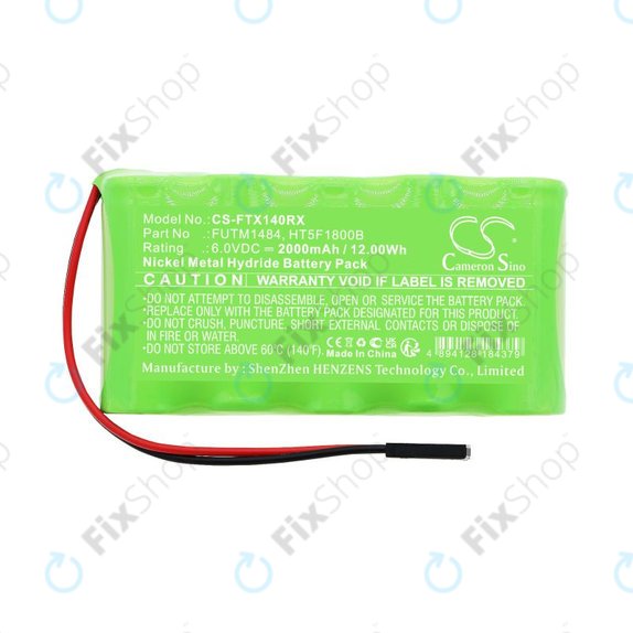 Akku batterie für Futaba 14SG, 4PKS, 2000mAh, Ni-MH, 6V, FUTM1484, HQ