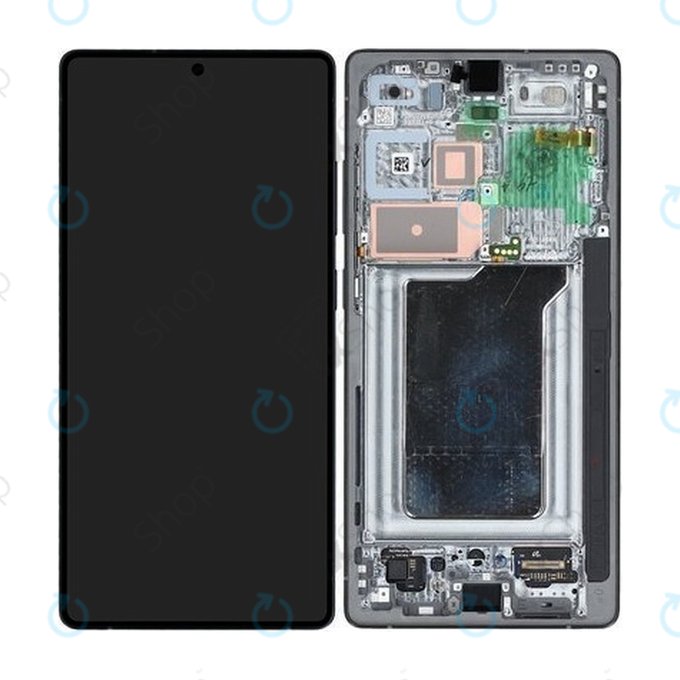 Samsung Galaxy S25 Ultra - LCD Display + Touchscreen Front Glas + Rahmen (Titanium Black) - GH82-36387D Genuine Service Pack