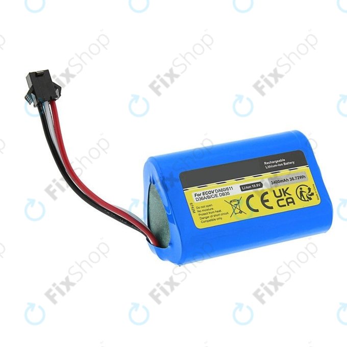 Ecovacs Deebot Slim-series, DA-series, D-series - Akku Batterie DA60-Darfon Li-Ion 10.8V 3400mAh