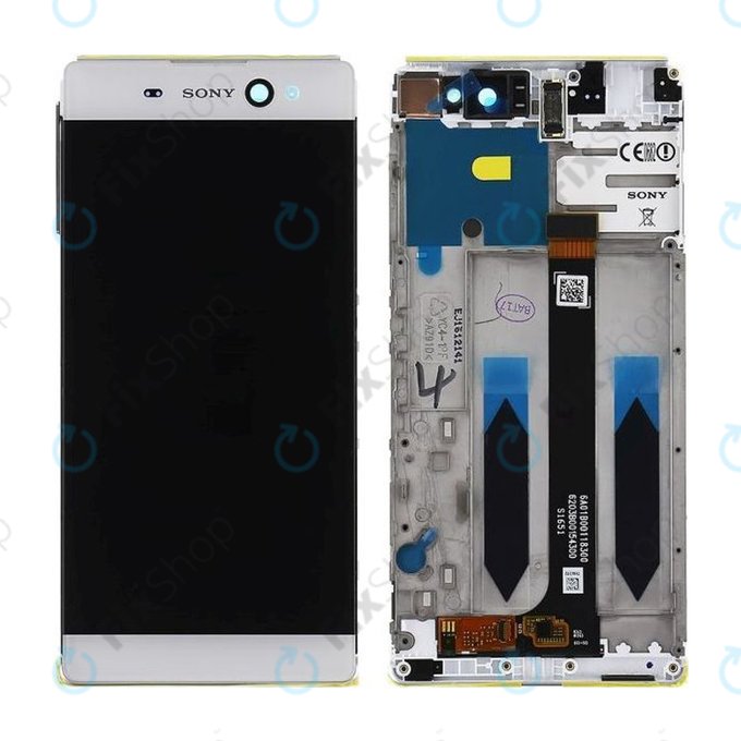 Sony Xperia XA Ultra F3211 - LCD Display + Touchscreen Front Glas + Rahmen (White) - A/8CS-59290-0002, A/8CS-59290-0005 Genuine Service Pack