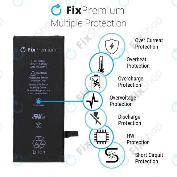 Apple iPhone 8 Plus - Akku Batterie 2691mAh FixPremium