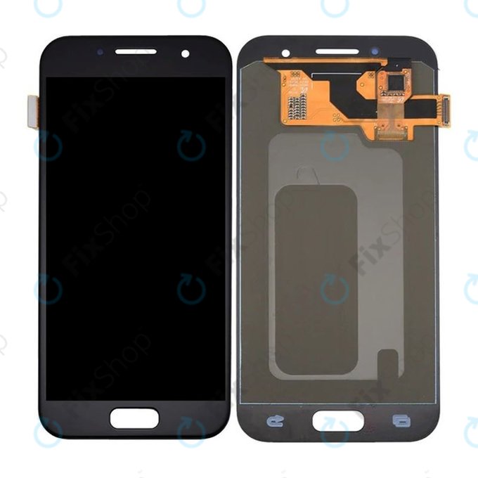 Samsung Galaxy A3 A320F (2017) - LCD Display + Touchscreen Front Glas (Black) OLED