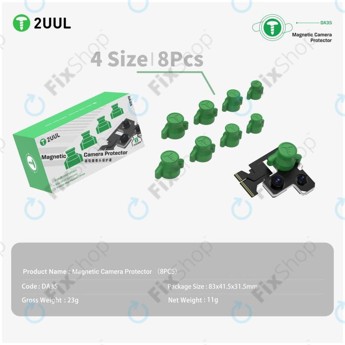 Magnetischer Kameraschutz für Telefonreparaturen, 2UUL DA35, 8 Stk./Packung