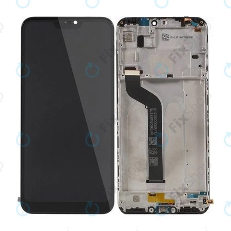 Xiaomi Mi A2 Lite (Redmi 6 Pro) - LCD Display + Touchscreen Front Glas + Rahmen (Black) - 560610035033 Genuine Service Pack