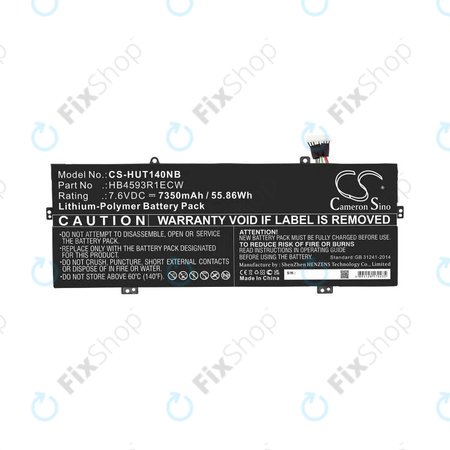 Huawei MateBook X Pro - Akku Batterie HB4593R1ECW 7350mAh HQ