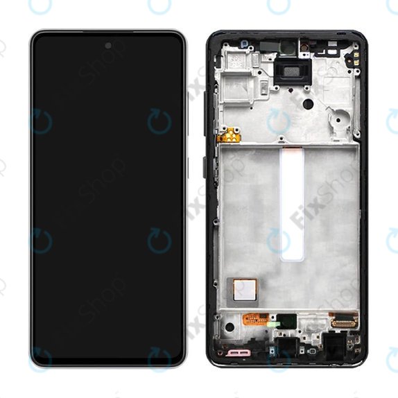 Samsung Galaxy A52 4G A525F - LCD Display + Touchscreen Front Glas + Rahmen (Awesome Black) TFT