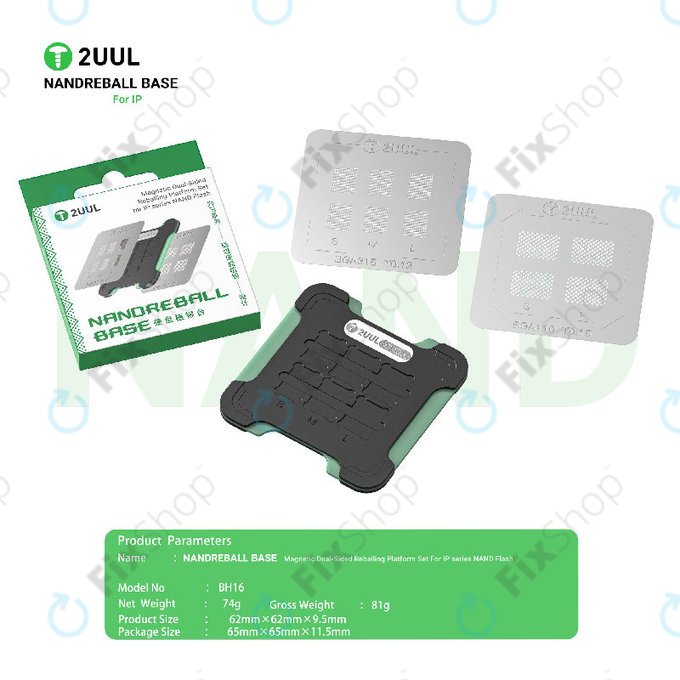 Magnetische NAND Reballing-Station, doppelseitig, 2UUL BH16