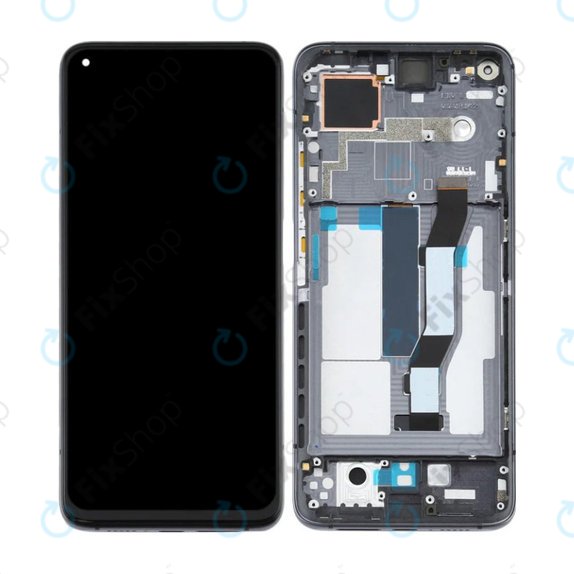 Xiaomi Mi 10T 5G M2007J3SY, Mi 10T Pro 5G M2007J3SG - LCD Display + Touchscreen Front Glas + Rahmen (Cosmic Black) TFT