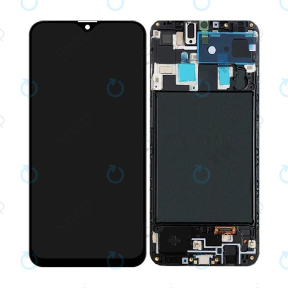 Samsung Galaxy A20 A205F - LCD Display + Touchscreen Front Glas + Rahmen OLED