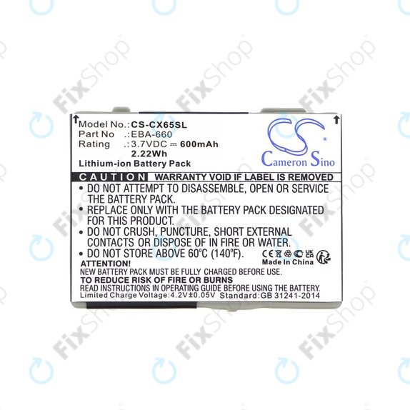 Akku batterie für Siemens M8, A31, CS66, SS66, 600mAh, Li-Ion, 3.7V, EBA-660, HQ