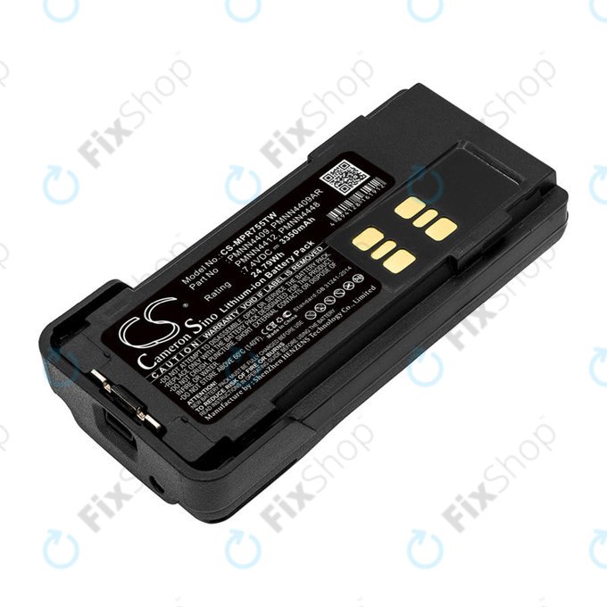 Batterie für Motorola DP2600, 4000, 4600, 4800, XPR3000, XPR3300, 3350mAh, Li-Ion, 7.4V, PMNN4409, HQ