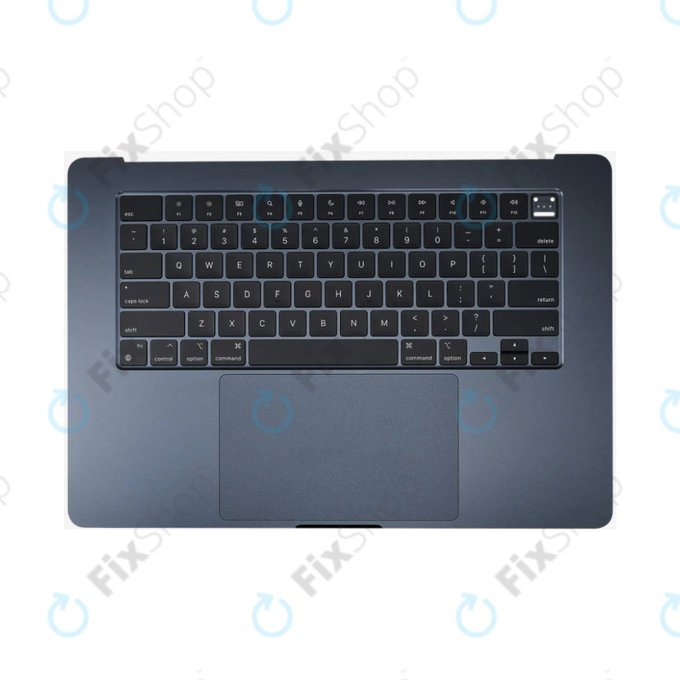 Oberer Tastaturrahmen für MacBook Air 15", A3114 (2024), mit US-Tastatur und Akku, Midnight, 661-40269, Genuine Apple